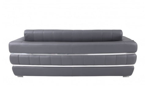 904 DivanItalia Dark Gray Sofa – Top Grain Italian LeatherModel:  904-DK_GRAY-S