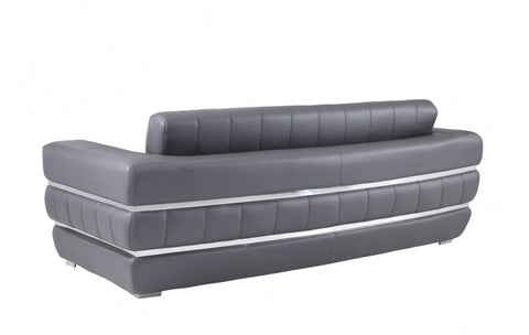 904 DivanItalia Dark Gray Sofa – Top Grain Italian LeatherModel:  904-DK_GRAY-S