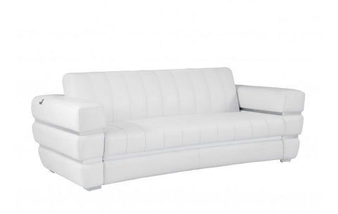 904 DivanItalia White Sofa – Top Grain Italian LeatherModel:  904-WHITE-S