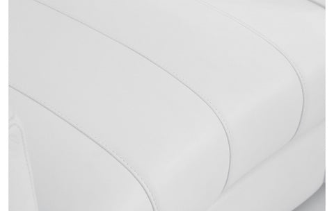 904 DivanItalia White Chair – Top Grain Italian LeatherModel:  904-WHITE-CH