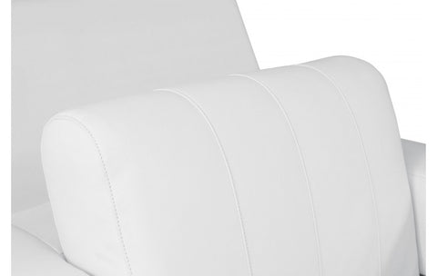 904 DivanItalia White Chair – Top Grain Italian LeatherModel:  904-WHITE-CH