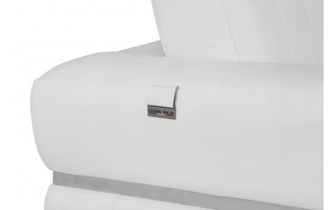 904 DivanItalia White Chair – Top Grain Italian LeatherModel:  904-WHITE-CH