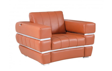 904 DivanItalia Camel Chair – Top Grain Italian LeatherModel:  904-CAMEL-CH