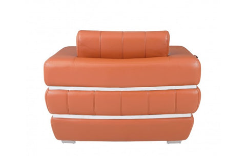 904 DivanItalia Camel Chair – Top Grain Italian LeatherModel:  904-CAMEL-CH