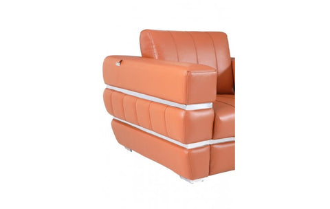 904 DivanItalia Camel Sofa – Top Grain Italian LeatherModel:  904-CAMEL-S