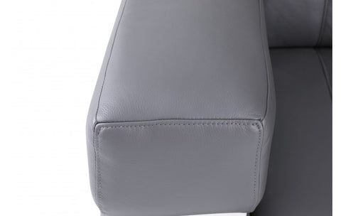 904 DivanItalia Dark Gray Chair – Top Grain Italian LeatherModel:  904-DK_GRAY-CH