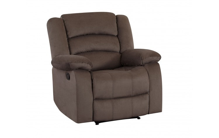 9824 Brown Microfiber Fabric Reclining ChairModel:  9824-BROWN-CH