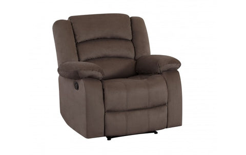 9824 Brown Microfiber Fabric Reclining ChairModel:  9824-BROWN-CH