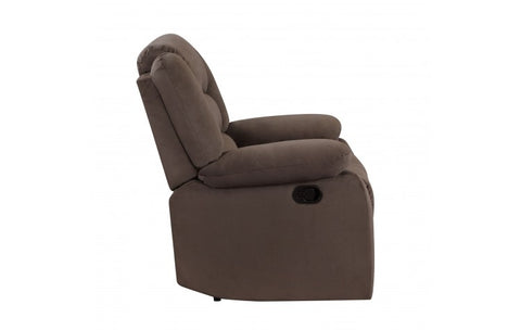 9824 Brown Microfiber Fabric Reclining SofaModel:  9824-BROWN-S
