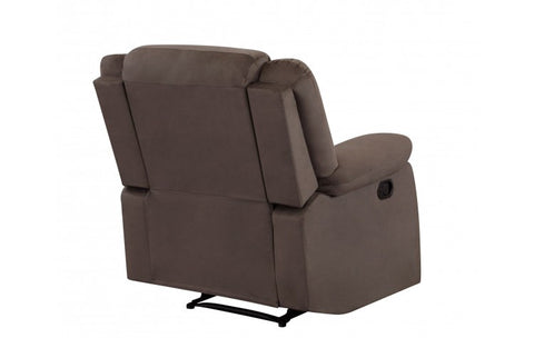 9824 Brown Microfiber Fabric Reclining ChairModel:  9824-BROWN-CH