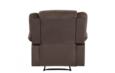 9824 Brown Microfiber Fabric Reclining ChairModel:  9824-BROWN-CH