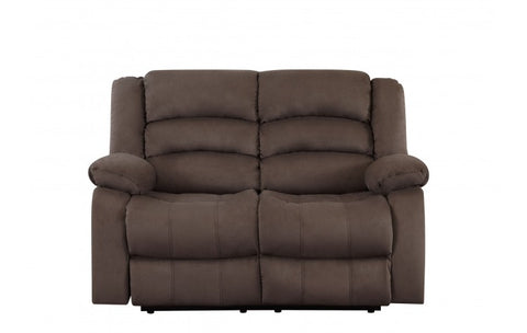 9824 Brown Microfiber Fabric Reclining LoveseatModel:  9824-BROWN-L