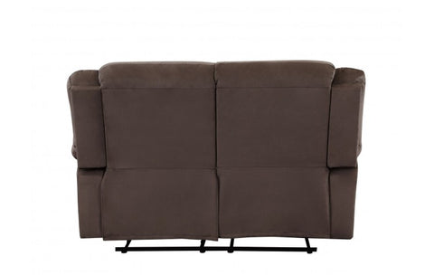 9824 Brown Microfiber Fabric Reclining LoveseatModel:  9824-BROWN-L