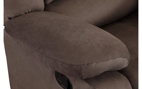 9824 Brown Microfiber Fabric Reclining SofaModel:  9824-BROWN-S