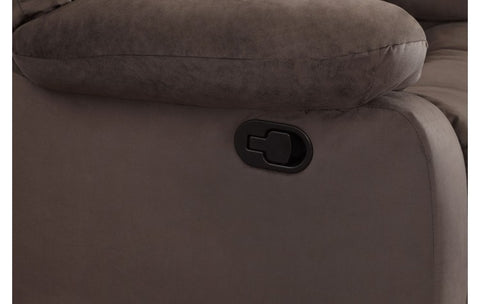 9824 Brown Microfiber Fabric Reclining SofaModel:  9824-BROWN-S
