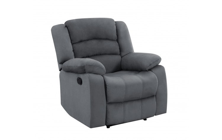 9824 Gray Microfiber Fabric Reclining ChairModel:  9824-GRAY-CH