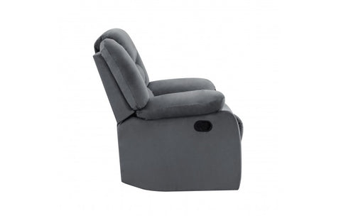 9824 Gray Microfiber Fabric Reclining LoveseatModel:  9824-GRAY-L