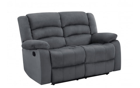 9824 Gray Microfiber Fabric Reclining LoveseatModel:  9824-GRAY-L