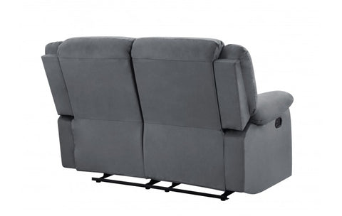 9824 Gray Microfiber Fabric Reclining LoveseatModel:  9824-GRAY-L
