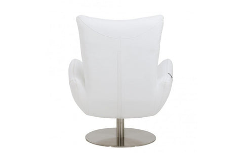 C74 DivanItalia White Lounge Chair – Top Grain Italian LeatherModel:  C74-WHITE-CH