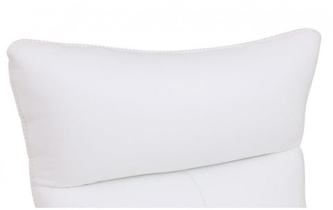 C74 DivanItalia White Lounge Chair – Top Grain Italian LeatherModel:  C74-WHITE-CH