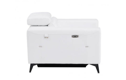 989 DivanItalia White Top Grain Italian Leather Power Reclining ChairModel:  989-WHITE-CH