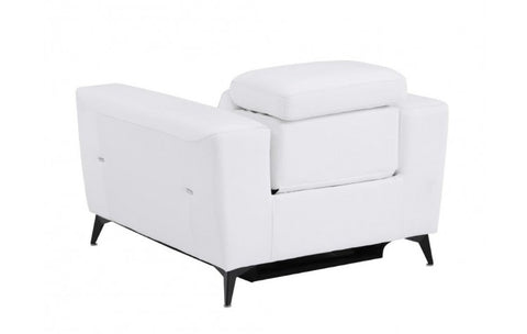 989 DivanItalia White Top Grain Italian Leather Power Reclining ChairModel:  989-WHITE-CH