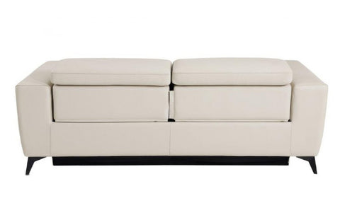 989 DivanItalia Beige Top Grain Italian Leather Sofa with Power ReclinersModel:  989-BEIGE-S