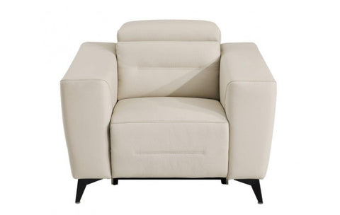 989 DivanItalia Beige Top Grain Italian Leather Power Reclining ChairModel:  989-BEIGE-CH