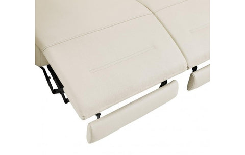 989 DivanItalia Beige Top Grain Italian Leather Sofa with Power ReclinersModel:  989-BEIGE-S