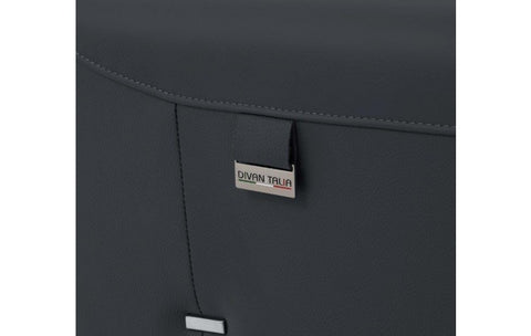 989 DivanItalia Dark Gray Top Grain Italian Leather Loveseat with Power ReclinersModel:  989-DK-GRAY-L