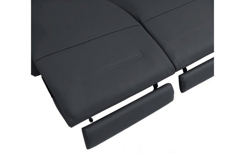 989 DivanItalia Dark Gray Top Grain Italian Leather Sofa with Power ReclinersModel:  989-DK-GRAY-S