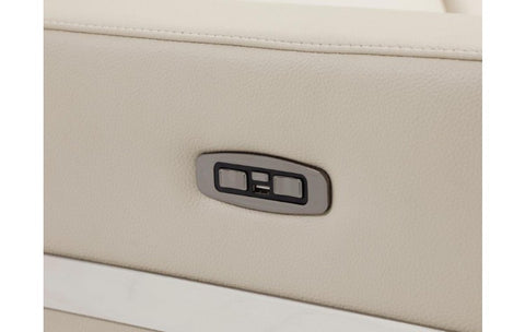 990 DivanItalia Beige Top Grain Italian Leather Loveseat with Power ReclinersModel:  990-BEIGE-L