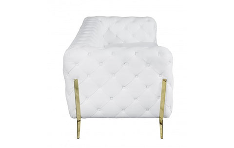 970 DivanItalia White Sofa – Top Grain Italian LeatherModel:  970-WHITE-S