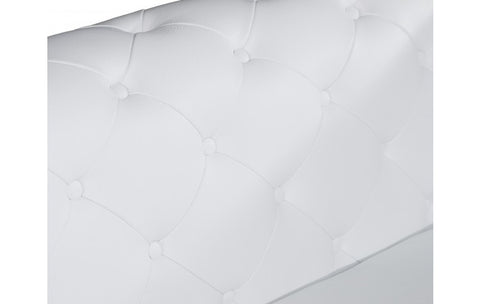 970 DivanItalia White Sofa – Top Grain Italian LeatherModel:  970-WHITE-S