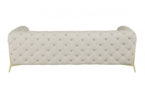 970 DivanItalia Beige Sofa – Top Grain Italian LeatherModel:  970-BEIGE-S