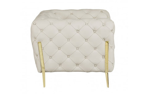 970 DivanItalia BeigeSofa and Loveseat Set – Top Grain Italian LeatherModel:  970-BEIGE-2PC