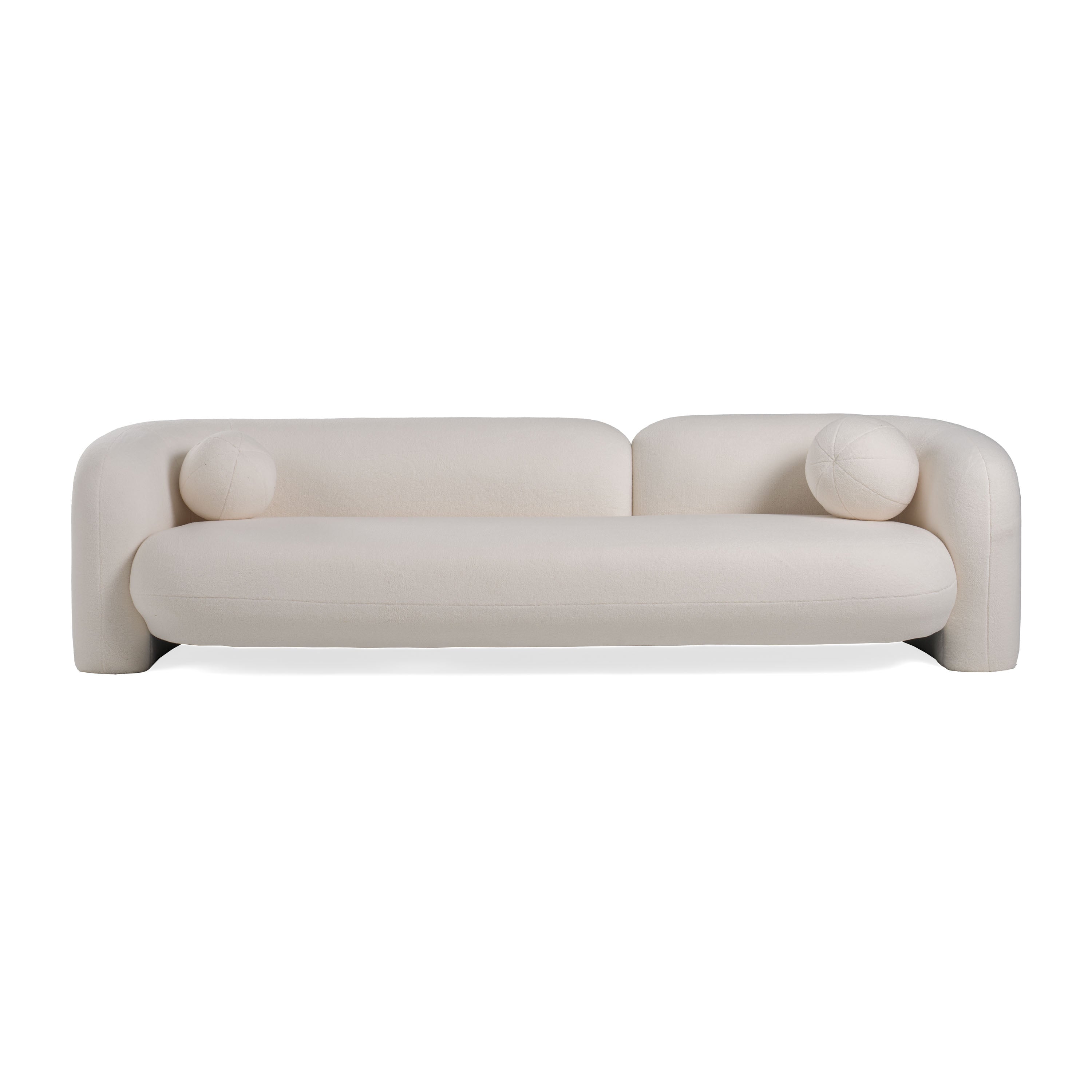 Modrest Khan Modern 4 Seater Off White Fabric Sofa Model VGOD-ZW-22022-S