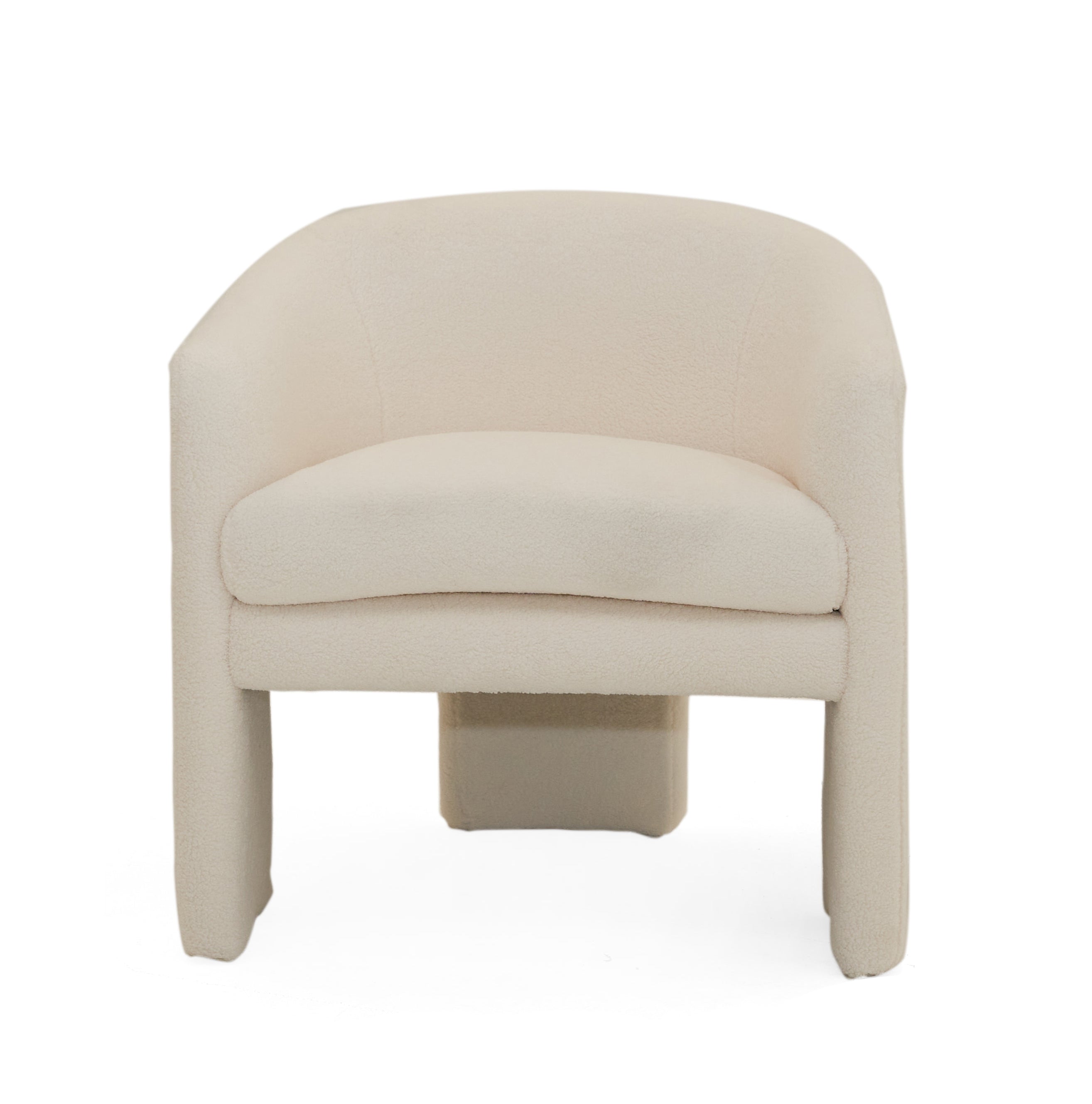 Modrest Khan Modern Off White Fabric Accent Chair Model VGOD-ZW-21102-CH