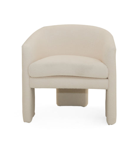 Modrest Khan Modern Off White Fabric Accent Chair Model VGOD-ZW-21102-CH
