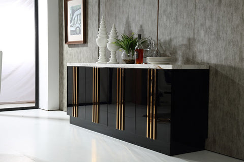 Modrest Kingsley Modern Marble & Rosegold Buffet Model VGVCG8933