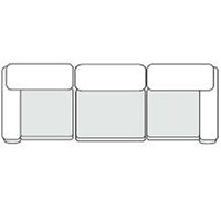 Divani Casa Kinsey Modern Blue Fabric Modular Sectional Sofa 3 Piece Sectional Model VGKK-KF.8035-MOD-NAVY-3-Piece Sectional