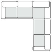 Divani Casa Kinsey Modern Blue Fabric Modular Sectional Sofa 5 Piece Sectional Model VGKK-KF.8035-MOD-NAVY-5-Piece Sectional