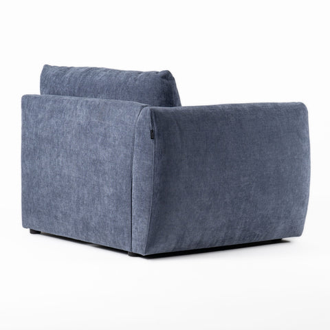 Divani Casa Kinsey Modern Blue Fabric Modular Corner Seat Model VGKK-KF.8035-CORNER-NAVY