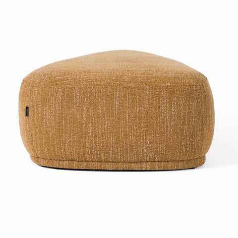 Divani Casa Kinsey Modern Mustard Large River Rock Ottoman Model VGKK-KF.D2015-LRG-YEL