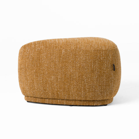 Divani Casa Kinsey Modern Mustard Small River Rock Ottoman Model VGKK-KF.D2015-SML-YEL