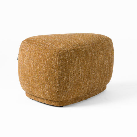 Divani Casa Kinsey Modern Mustard Small River Rock Ottoman Model VGKK-KF.D2015-SML-YEL