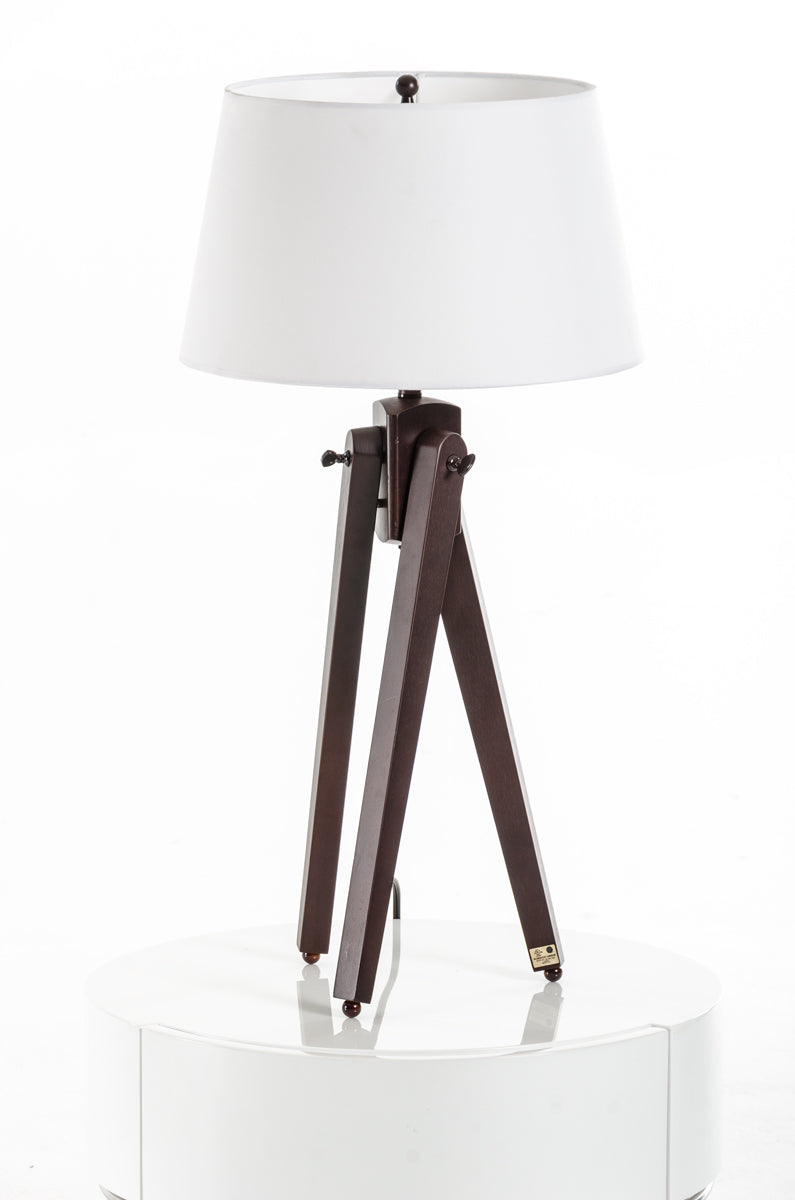 Modrest Della White And Wood Table Lamp Model VGKRKM009T