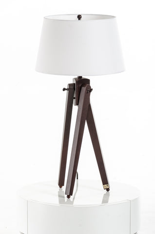 Modrest Della White And Wood Table Lamp Model VGKRKM009T
