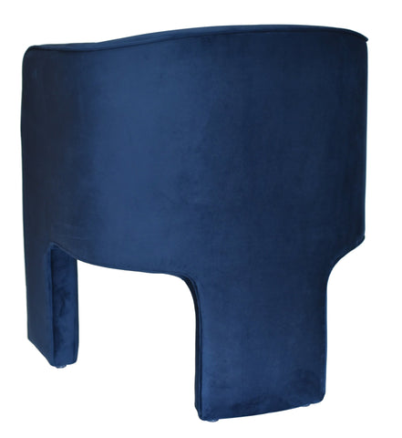 Modrest Kyle Modern Blue Velvet Accent Chair Model VGRHAC-235-BL-CH